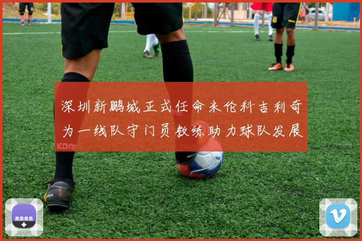 深圳新鹏城正式任命米伦科吉利奇为一线队守门员教练助力球队发展
